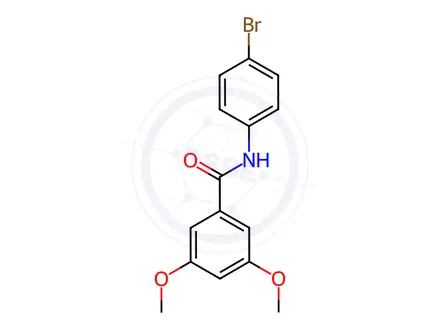 Chemical structure of N-(4-bromophenyl)-3,5-dimethoxybenzamide