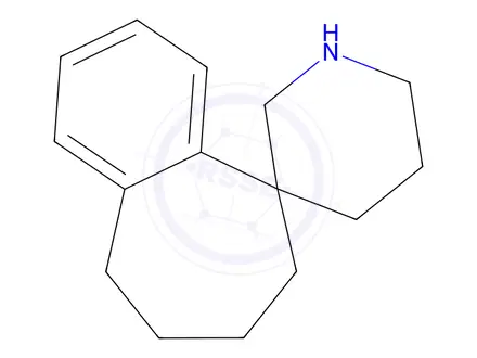 Chemical structure of 6,7,8,9-tetrahydrospiro[benzo[7]annulene-5,3'-piperidine]