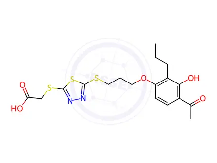 Chemical structure of YM 16638