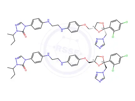 Chemical structure of Itraconazole Impurity 131
