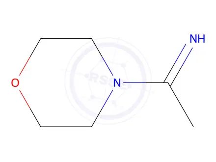 Chemical structure of Morpholine, 4-(1-iminoethyl)-(9CI)
