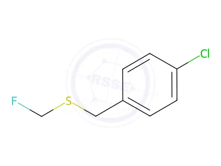 Chemical structure of Benzene, 1-chloro-4-[[(fluoromethyl)thio]methyl]-