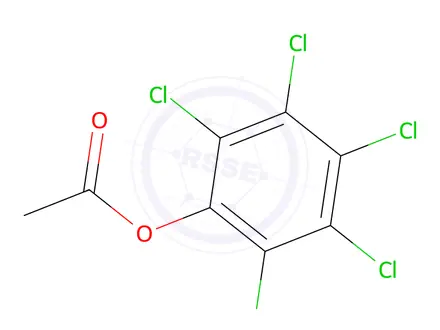 Chemical structure of Pentachlorophenol acetate