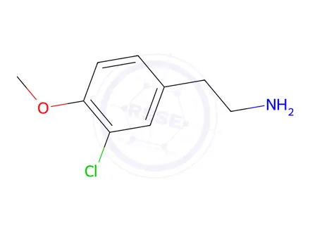 Chemical structure of 3-Chloro-4-methoxyphenethylamine