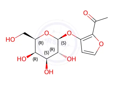 Chemical structure of 3-O-β-Galactosyl Isomaltol