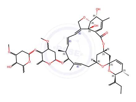Chemical structure of 8,9-Z-Abamectin B1a
