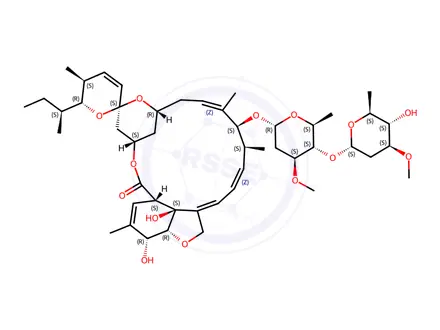 Chemical structure of Abamectin Impurity 2