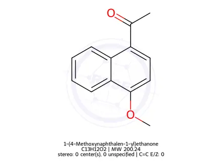 Chemical structure of 1-(4-Methoxynaphthalen-1-yl)ethanone