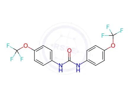 Chemical structure of 1,3-Bis(4-(trifluoromethoxy)phenyl)urea