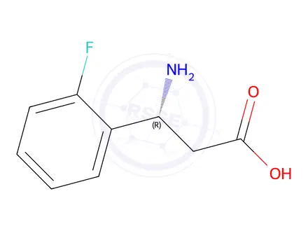 Chemical structure of (R)-3-Amino-3-(2-fluoro-phenyl)-propionic acid
