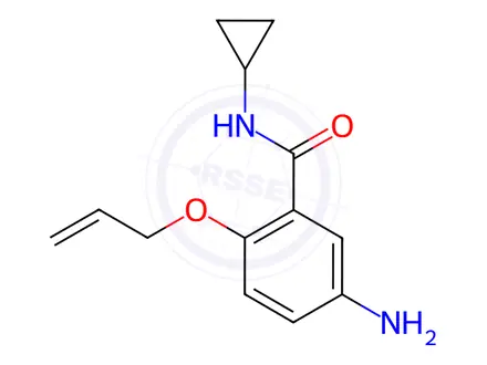 Chemical structure of 2-(Allyloxy)-5-amino-N-cyclopropylbenzamide