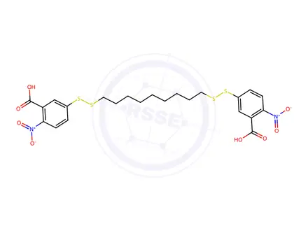 Chemical structure of nonylene-1,9-bis(5-dithio-2-nitrobenzoic acid)