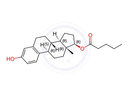 Chemical structure of 17-epi Estradiol Valerate17-Valerate