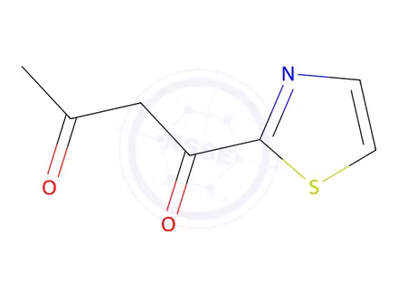 Chemical structure of 1-(1,3-Thiazol-2-yl)butane-1,3-dione