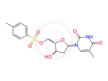 Chemical structure of 5’-Tosyl Thymidine