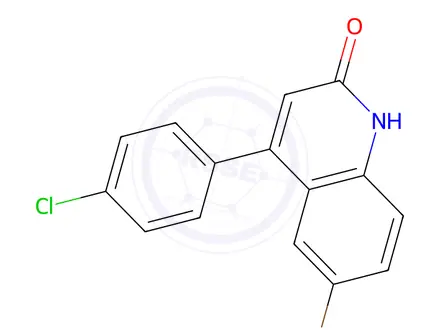 Chemical structure of 6-Bromo-4-(4-chlorophenyl)quinolin-2(1H)-one