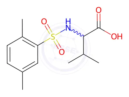 Chemical structure of ((2,5-Dimethylphenyl)sulfonyl)valine