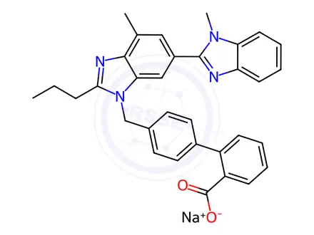 Chemical structure of Telmisartan sodium