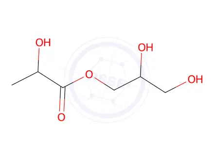 Chemical structure of glycerol monolactate