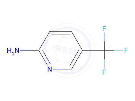 Chemical structure of 2-Amino-5-(trifluoromethyl)pyridine