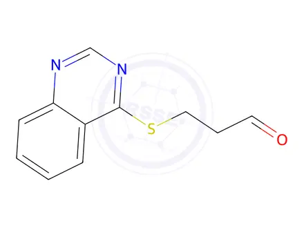 Chemical structure of 3-(Quinazolin-4-ylthio)propanal