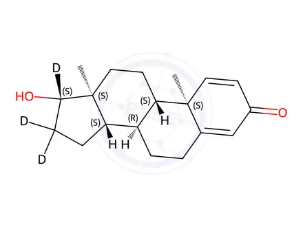 Chemical structure of Boldenone-[D3]