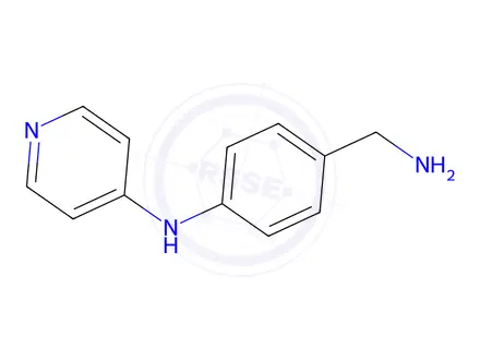 Chemical structure of N-[4-(Aminomethyl)phenyl]-4-pyridinamine