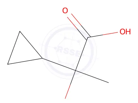 Chemical structure of 2-cyclopropyl-2-hydroxypropanoic acid