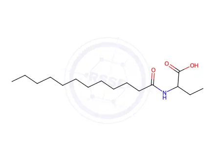 Chemical structure of 2-dodecanamidobutanoic acid