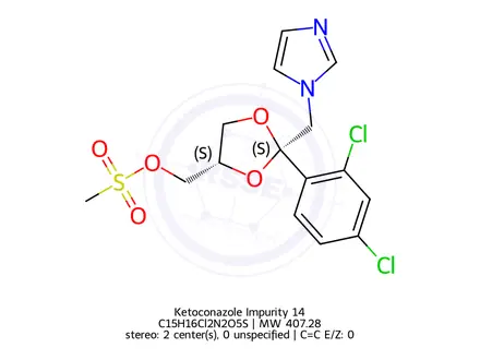 Chemical structure of Ketoconazole Impurity 76
