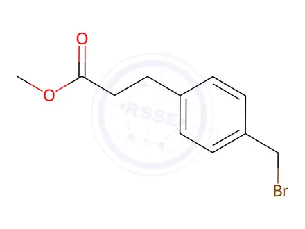 Chemical structure of methyl 3-(4-(bromomethyl)phenyl)propanoate