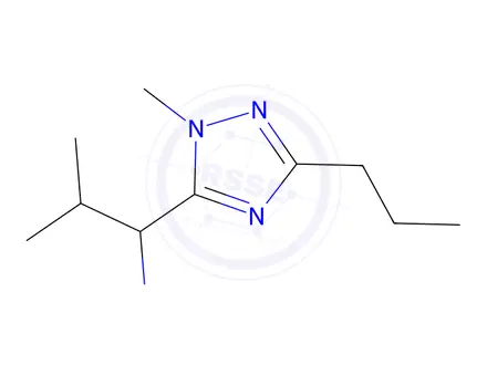 Chemical structure of 2-Methyl-1-(1-methyl-3-propyl-1h-1,2,4-triazol-5-yl)propan-1-amine
