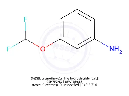 Chemical structure of 3-AMINO-ALPHA,ALPHA-DIFLUOROANISOLE