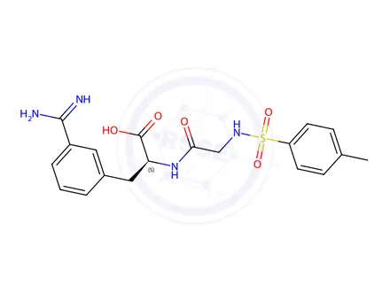 Chemical structure of N(alpha)-tosyl-glycyl-3-amidinophenylalanine