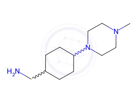 Chemical structure of (4-(4-Methylpiperazin-1-yl)cyclohexyl)methanamine