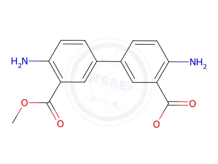 Chemical structure of 33DICARBOMETHOXYBENZIDINE