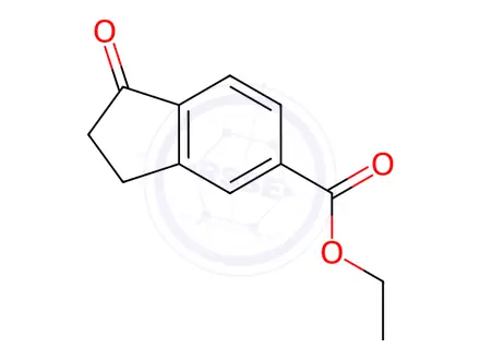 Chemical structure of ethyl 1-oxo-2,3-dihydro-1H-indene-5-carboxylate