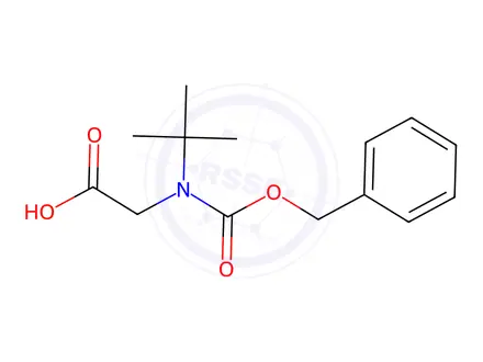 Chemical structure of n-((Benzyloxy)carbonyl)-n-(tert-butyl)glycine