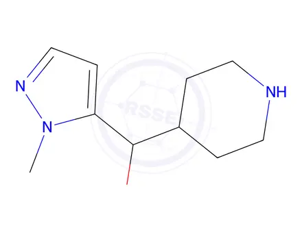 Chemical structure of (1-methyl-1H-pyrazol-5-yl)(piperidin-4-yl)methanol