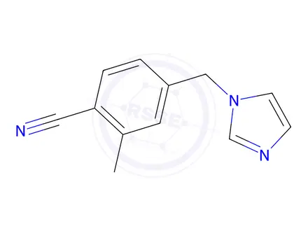 Chemical structure of 4-(1H-imidazol-1-ylmethyl)-2-methylbenzonitrile