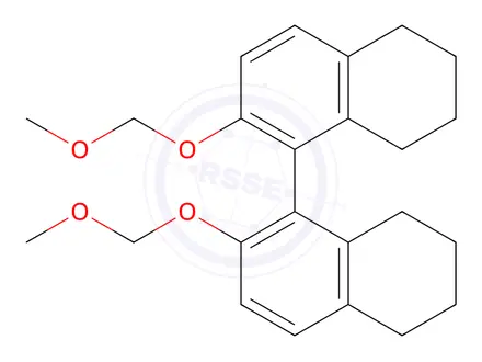 Chemical structure of 2,2'-Bis(methoxymethoxy)-5,5',6,6',7,7',8,8'-octahydro-1,1'-binaphthalene