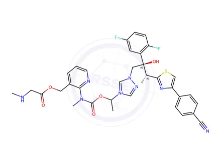 Chemical structure of Isavuconazonium