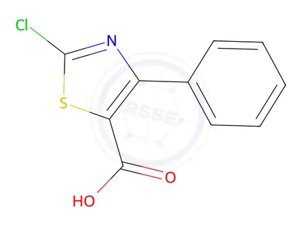 Chemical structure of 2-Chloro-4-phenylthiazole-5-carboxylic acid