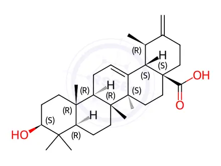 Chemical structure of Micromeric acid