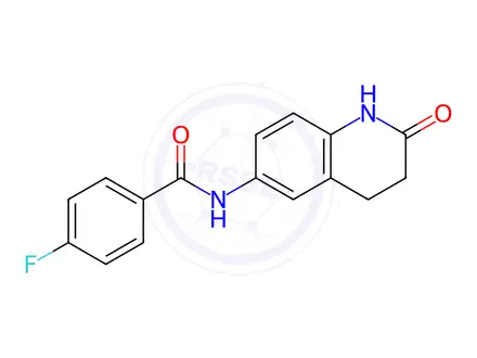Chemical structure of 4-Fluoro-N-(2-oxo-1,2,3,4-tetrahydroquinolin-6-yl)benzamide