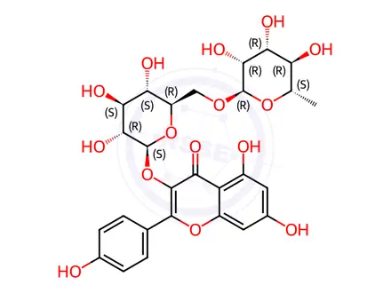Chemical structure of Kaempferol-3-O-rutinoside