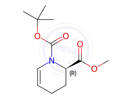 Chemical structure of O1-tert-butyl O2-methyl (2R)-3,4-dihydro-2H-pyridine-1,2-dicarboxylate