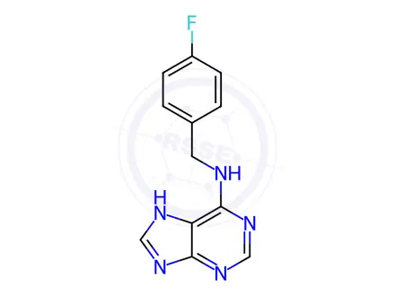 Chemical structure of N-(4-Fluorobenzyl)-7H-purin-6-amine