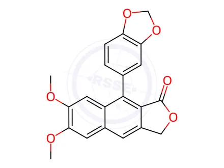 Chemical structure of JUSTICIDIN B