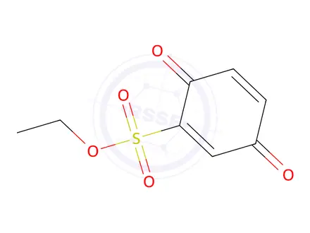Chemical structure of ethyl 3,6-dioxocyclohexa-1,4-diene-1-sulfonate